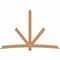Ekena Millwork Alberta Timber Gable Bracket, Western Red Cedar, 108"W x 72"H x 5 1/2"D x 5 1/2"F, 16/12 Pitch GBW108X72X0606ALB00SWR - alternate 1